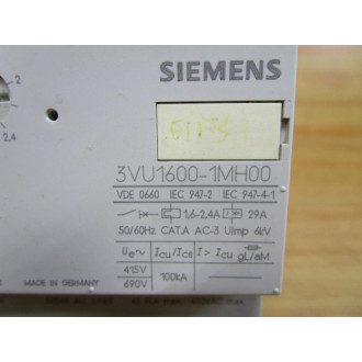 Siemens 3VU1600-1MH00 65A Circuit Breaker 3VU16001MH00 - New No Box