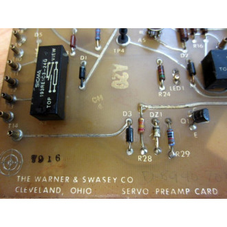Warner & Swasey 8940-856 Card 8940856 8940-856E - Used