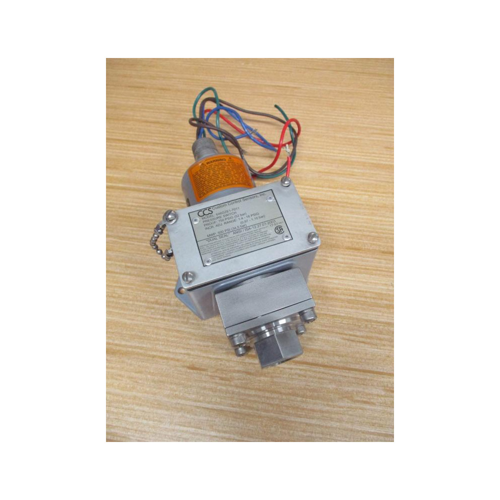 Custom Control Sensors 646GZE1-7011 CSS Dual-Snap Pressure Switch - New No Box Custom Control Sensors 646GZE1-7011 CSS Dual-Snap Pressure Switch - New No Box