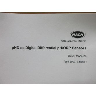 Hach 6120218 pHORP Sensors User Manual - Used