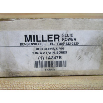 Miller Fluid Power 1A347B Rod Clevis & Pin