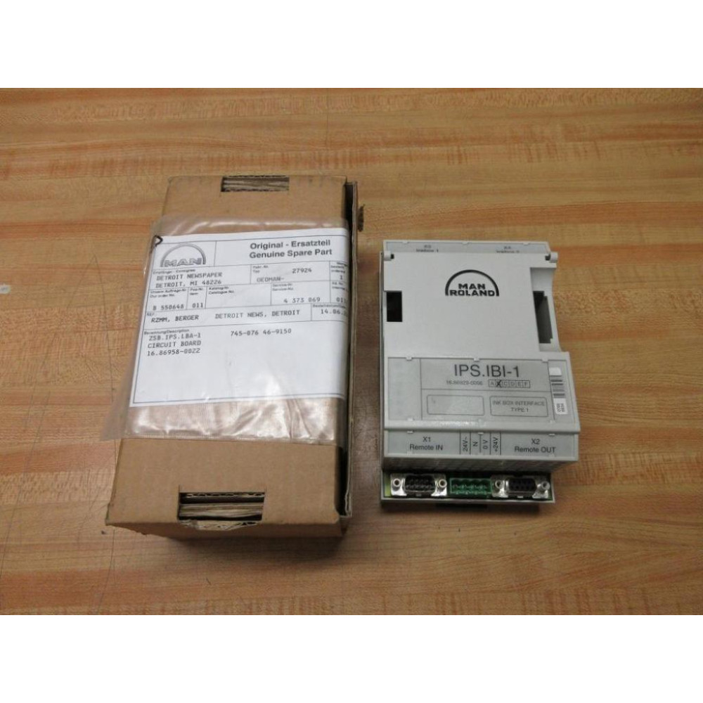 Man Roland 16.86929-0006 Ink Box Interface IPS.IBI-1