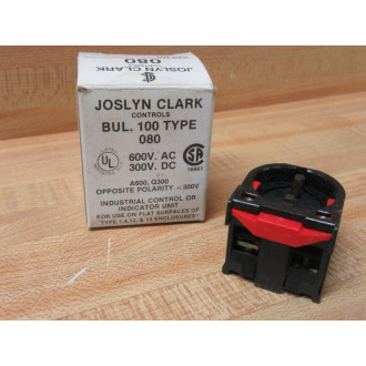 Joslyn Clark 080BF02V Contact Block 080
