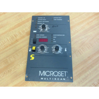 Nordson 102168F Microset Multiscan Temperature Control Panel - Used