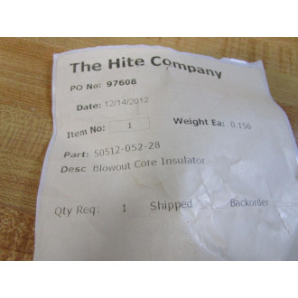 Generic 50512-052-28 Blowout Core Insulator 5051205228 - New No Box