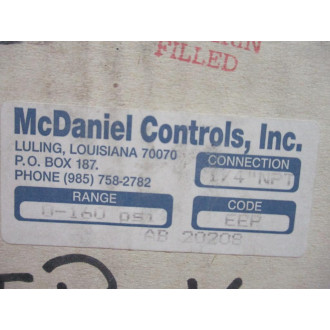 McDaniel Controls AB 20208 Pressure Gauge EEP