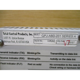 Total Control Products QPJ-ABD-201 Communication Module QPJABD201 Ser.A - Used