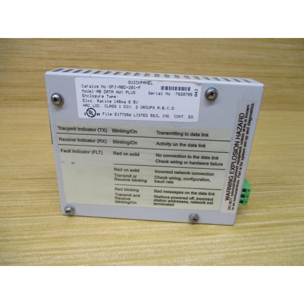 Total Control Products QPJ-ABD-201-F Communication Module QPJABD201F (Pack of 4) - Used