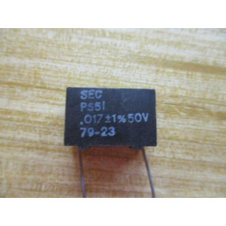 SEC PS51 Capacitor 0.17UF 50V (Pack of 29) - New No Box