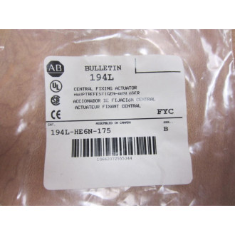 Allen Bradley 194L-HE6N-175 Switch Control 194LHE6N175 Series B