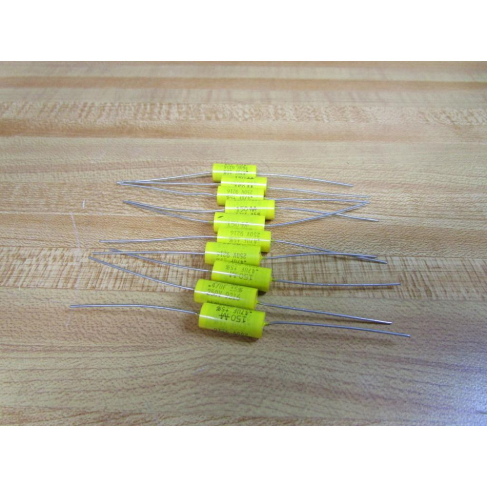 Mallory 9216 Capacitor .47µF 250V 150 (Pack of 10) - New No Box