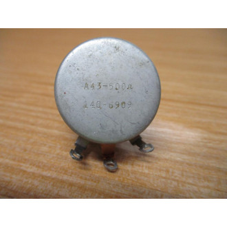 Clarostat A43-500Ω Potentiometer 140-6909 - New No Box