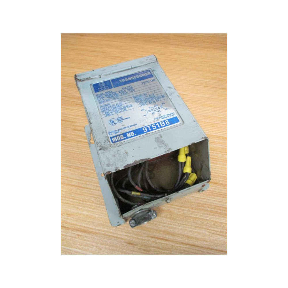 General Electric 9T51B8 Dry-Type Transformer GE WO Cover - Used General Electric 9T51B8 Dry-Type Transformer GE WO Cover - Used