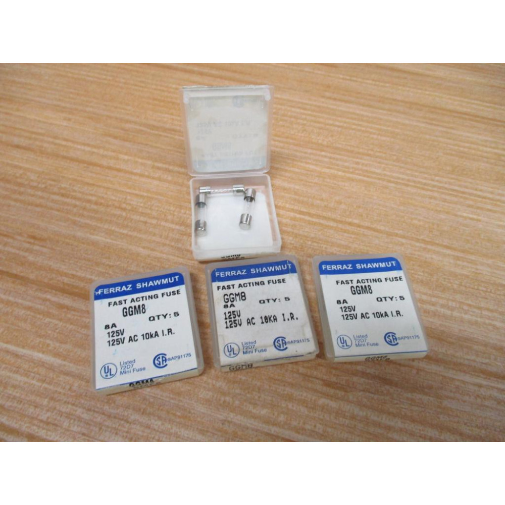 Ferraz Shawmut GGM8 Gould Fast Acting 8A Fuse Mersen (Pack of 18)
