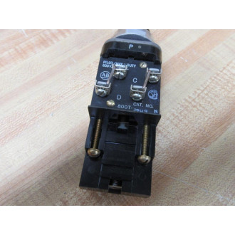 Allen Bradley 800T-J2H9 3 Pos. Selector Switch 800TJ2H9 W(3) N.O.-N.C. Contacts