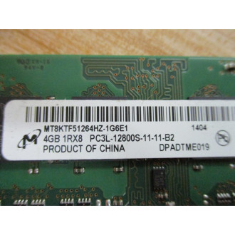 Micron MT8KTF51264HZ-1G6E1 4GB Memory Module 698656-154 - Used