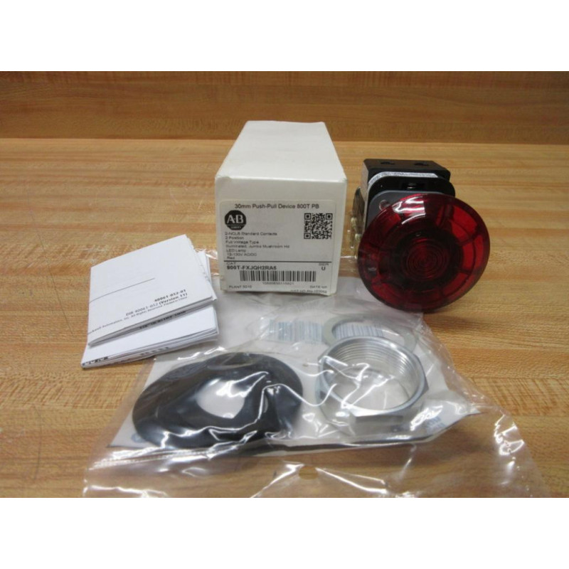 Allen Bradley 800T-FXJQH2RA5 Push Pull Switch Plain Button Series U