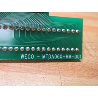 Weco MTDA060-MM-001 Interface Module Partial - Used