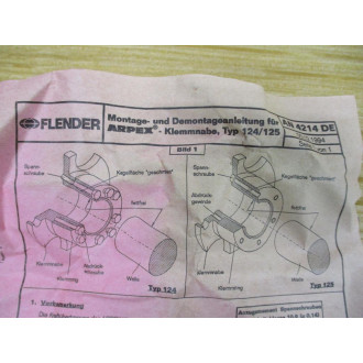 Flender Type 124 Arpex Clamping Hub 011330