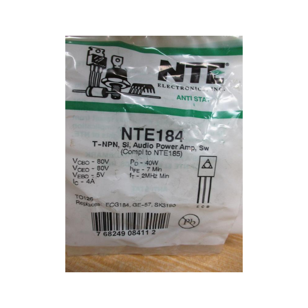 NTE NTE184 Bipolar Transistor (Pack of 10)