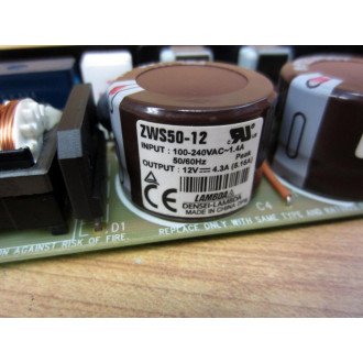 Nemic-Lambda C1PWB-656D Power Supply Board ZWS50-12 - Used