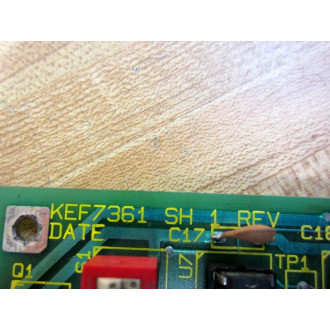 Fry Williams KEF7361 CPU Board KEF7361 SH 4 KU8924-3 - Used