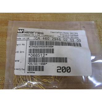 Wearnes CA-460-2946-02-03-00 Cambion Pin CA4602946020300 (Pack of 200)