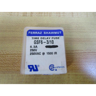 Ferraz  Shawmut GSF6-310 T-6.3A-H (Pack of 4)