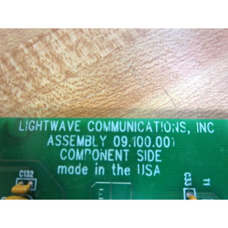 Lightwave Communications 09.100.001 Circuit Board - Used
