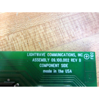 Lightwave Communications 09.100.002 Circuit Board 03.100.002 - Used