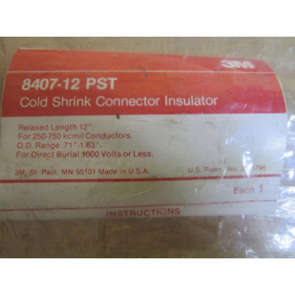 3M 8407-12 PST Cold Shrink Connector Insulator 840712PST