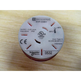Schneider XVP-C6B** Telemecanique Stack Light XVPC6B Red - New No Box