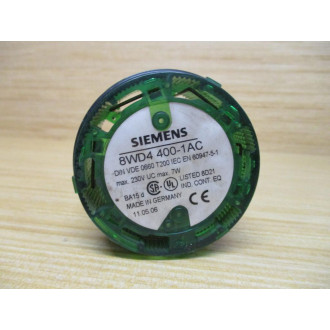 Siemens 8WD4 400-1AC Cont. Signal Column 8WD44001AC W Light Element - Used