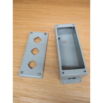 Hoffman E-3PB 3 Hole Pushbutton Enclosure 58030 - Used