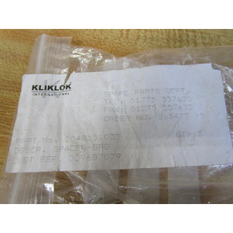 Kliklok 2042151033 Spacer (Pack of 3)