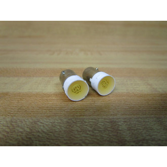 IDEC 24V LSHD-2 LED Bulb 24VLSHD2 YellowAmber YellowAmber (Pack of 2)