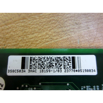 ABB 3BSC980006R318 DSQC503A X2 Board 3HAC18159-1 Non-Refundable - Parts Only