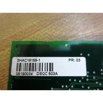 ABB 3BSC980006R318 DSQC503A X2 Board 3HAC18159-1 Non-Refundable - Parts Only