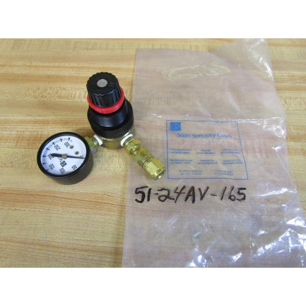 Scott Specialty Gases 51-24AV-165 Pressure Regulator 51-24AV