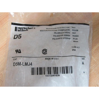 Sprecher + Schuh D5M-LMJ4 Mushroom Push Button D5MLMJ4