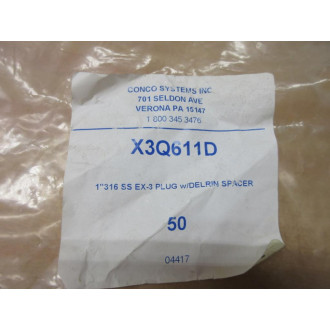 Conco Systems X3Q611D Expanding Tube Plug EX-3 (Pack of 50)