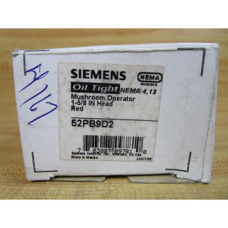 Siemens 52PB9D2 Mushroom Operator WOut Cap