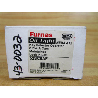 Furnas 52SC6AF Siemens Selector Switch WOut Key