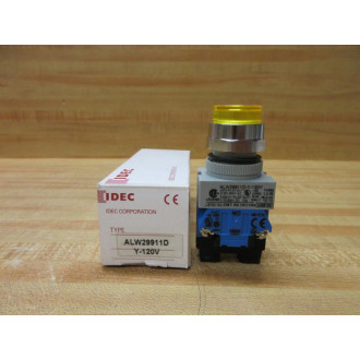 IDEC ALW29911D-Y-120V Illuminated Push Button ALW29911D