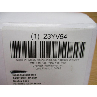 Grainger 23YV64 Bulb (Pack of 9)