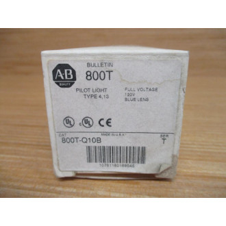 Allen Bradley 800T-Q10B Pilot Light 800TQ10B Ser. T