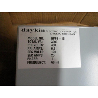 Daykin GPFS-15 Transformer Disconnect Switch GPFS15