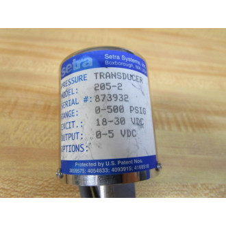 Setra 205-2 Pressure Transducer 2052 - New No Box