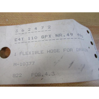 Sulzer-Burckhardt M-10377 Flexible Hose 362472 - New No Box