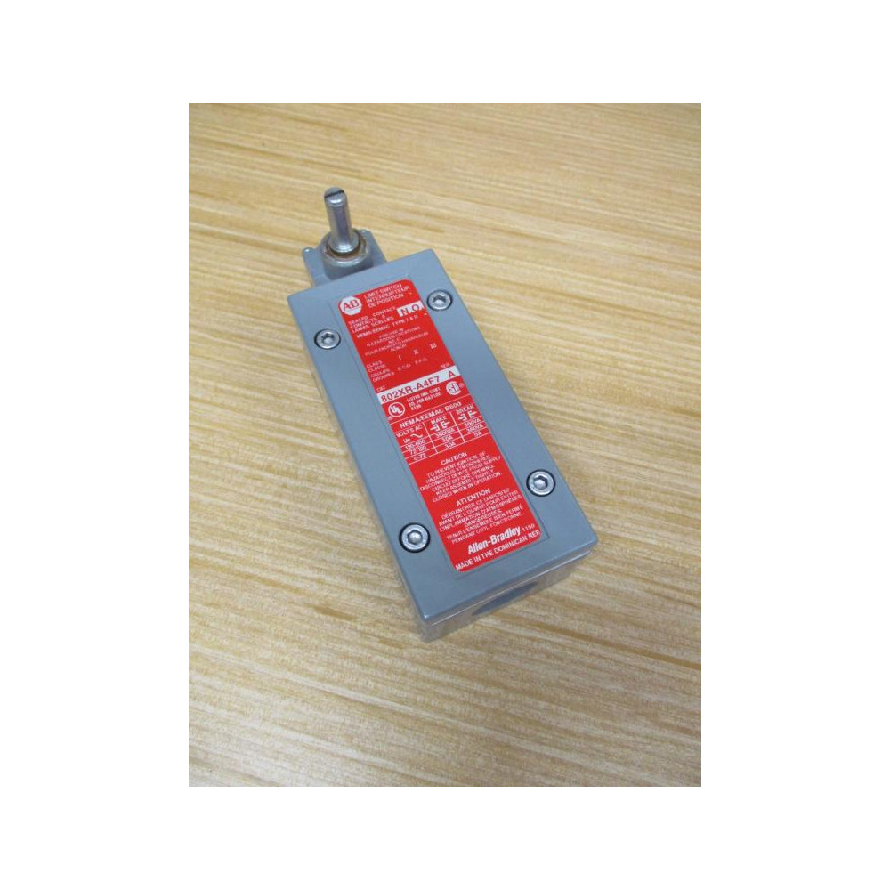 Allen Bradley 802XR-A4F7 Limit Switch 802XRA4F7 W 40182-005-54 - New No Box Allen Bradley 802XR-A4F7 Limit Switch 802XRA4F7 W 40182-005-54 - New No Box